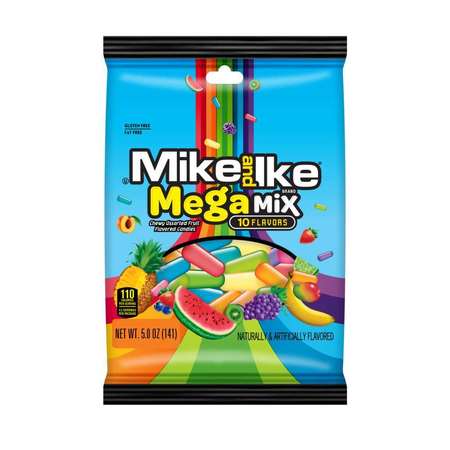 MIKE & IKE Mike And Ike 5 oz. Pegbag Mega Mix, PK12 7097049258